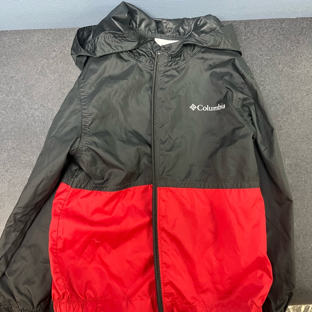 Red and Black Windbreaker Jacket
